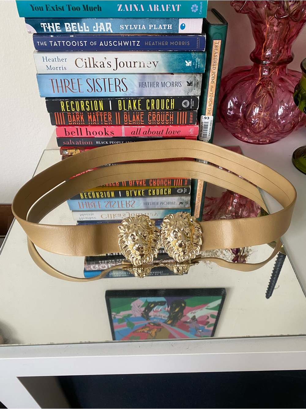 Vintage Gold Lion Buckle Belt